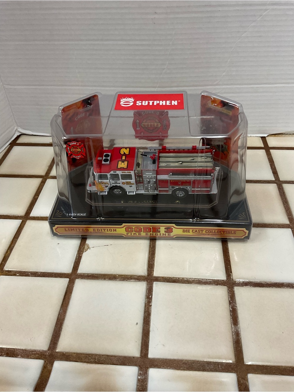 Red Die-Cast Fire Engine Toy - Code 3 Limited Edition